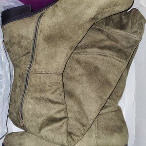 Lane Bryant Over knee Boot-Olive Green Wide Calf